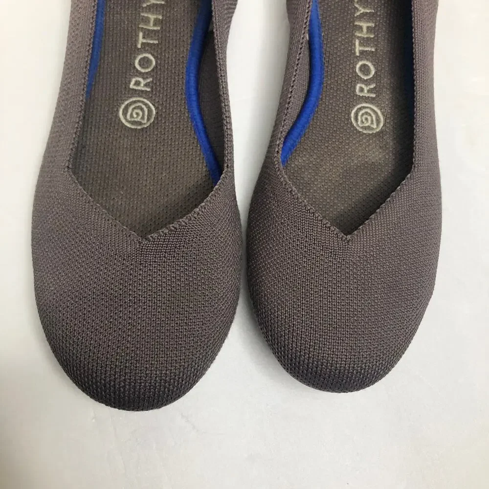 Rothy’s Flats Round Toe Mink Retired Sustainable Knit 8